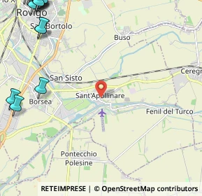 Mappa Via Mario Malfatto, 45100 Sant'Apollinare RO, Italia (3.96688)