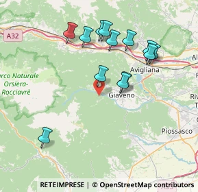 Mappa Borgata Porteglio, 10094 Giaveno TO, Italia (7.52769)