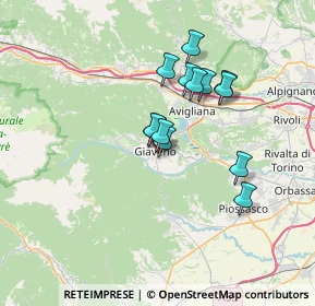 Mappa Piazza Maritano, 10094 Giaveno TO, Italia (5.43846)