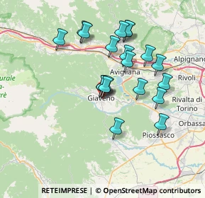 Mappa Piazza Maritano, 10094 Giaveno TO, Italia (6.4685)