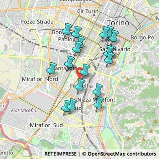 Mappa Via Giovanni Spano, 10134 Torino TO, Italia (1.65474)