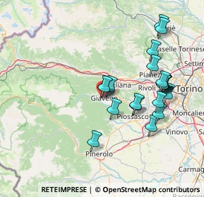 Mappa Via Genolino, 10094 Giaveno TO, Italia (14.7515)