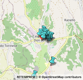 Mappa Via dei Rivalba, 14022 Castelnuovo Don Bosco AT, Italia (0.395)