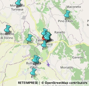 Mappa Via dei Rivalba, 14022 Castelnuovo Don Bosco AT, Italia (2.346)