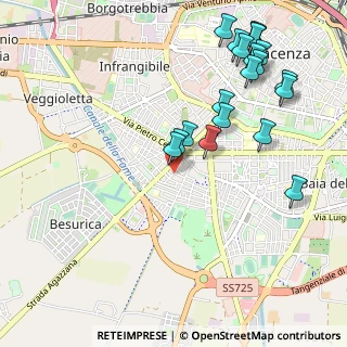 Mappa Via Pietro Balestrazzi, 29122 Piacenza PC, Italia (1.203)