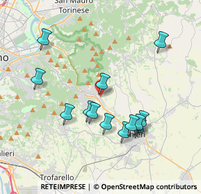 Mappa Via Lorenzo Perosi, 10025 Pino Torinese TO, Italia (3.69615)