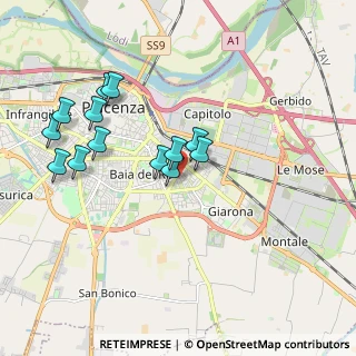 Mappa Centro Commerciale Farnesiana, 29122 Piacenza PC, Italia (1.80769)
