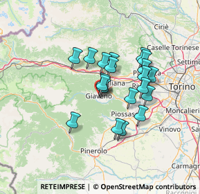 Mappa Via Primo Maggio, 10094 Giaveno TO, Italia (10.5485)