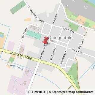 Mappa Via Albertini, 2, 46020 Quingentole, Mantova (Lombardia)