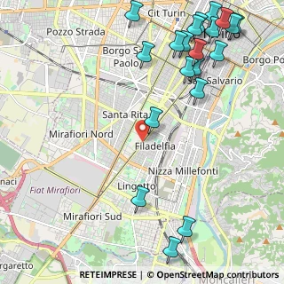 Mappa Corso Unione Sovietica, 10134 Torino TO, Italia (2.9745)