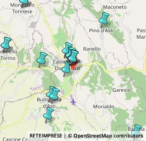 Mappa Via San Giovanni, 14022 Castelnuovo Don Bosco AT, Italia (2.4975)
