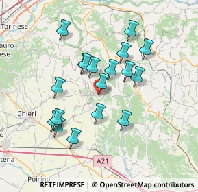 Mappa Via San Giovanni, 14022 Castelnuovo Don Bosco AT, Italia (6.43778)
