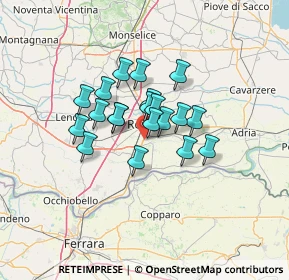 Mappa 45100 Borsea RO, Italia (9.0865)