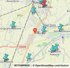 Mappa 45100 Borsea RO, Italia (2.9925)