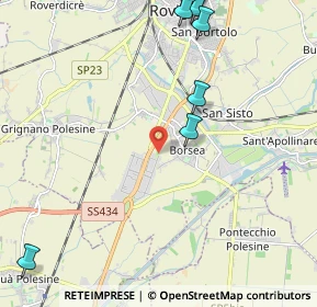 Mappa 45100 Borsea RO, Italia (3.22333)