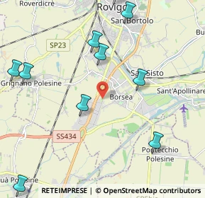 Mappa 45100 Borsea RO, Italia (2.87583)