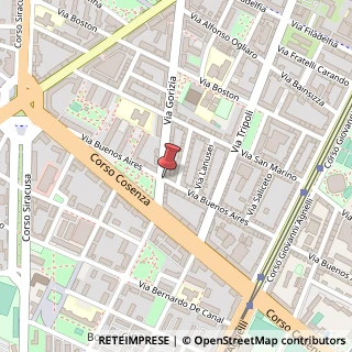 Mappa Via buenos aires 73/bis, 10137 Torino, Torino (Piemonte)