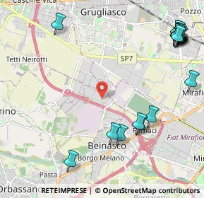 Mappa Strada Decima, 10043 Orbassano TO, Italia (3.0125)