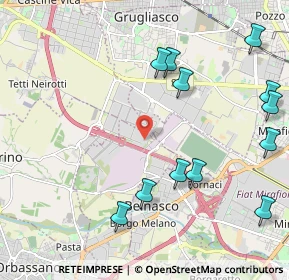 Mappa Strada Decima, 10043 Orbassano TO, Italia (2.51417)
