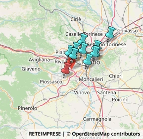 Mappa Strada Decima, 10043 Orbassano TO, Italia (7.7225)