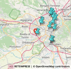Mappa Strada Decima, 10043 Orbassano TO, Italia (7.56769)