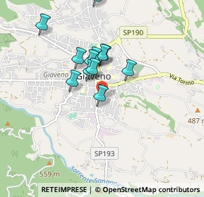 Mappa Via C. L. N, 10094 Giaveno TO, Italia (0.73417)