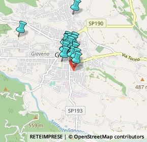 Mappa Via C. L. N, 10094 Giaveno TO, Italia (0.6075)