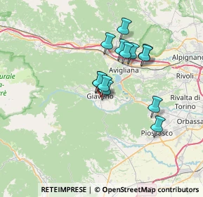 Mappa Via C. L. N, 10094 Giaveno TO, Italia (5.52462)