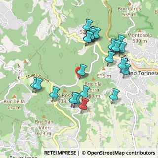 Mappa Via Eremo &, 10025 Pino Torinese TO, Italia (1.01538)