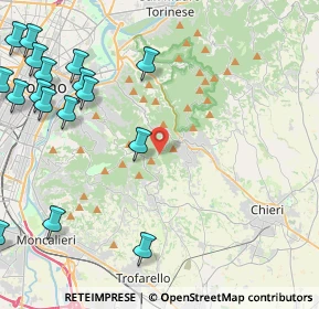 Mappa Via Eremo &, 10025 Pino Torinese TO, Italia (6.21)