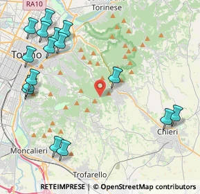 Mappa Via Eremo &, 10025 Pino Torinese TO, Italia (5.53813)