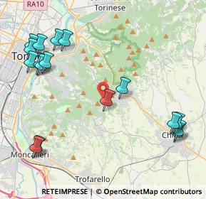 Mappa Via Eremo &, 10025 Pino Torinese TO, Italia (5.35412)