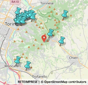 Mappa Via Eremo &, 10025 Pino Torinese TO, Italia (5.1235)