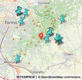 Mappa Via Eremo &, 10025 Pino Torinese TO, Italia (4.09813)