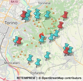 Mappa Via Eremo &, 10025 Pino Torinese TO, Italia (4.292)