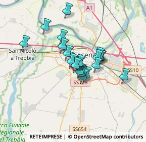 Mappa Via Don Giovanni Minzoni, 29122 Piacenza PC, Italia (2.4235)