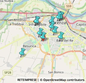 Mappa Via Don Giovanni Minzoni, 29122 Piacenza PC, Italia (1.55917)