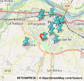 Mappa Via Don Giovanni Minzoni, 29122 Piacenza PC, Italia (1.56667)