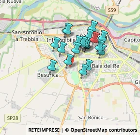 Mappa Via Don Giovanni Minzoni, 29122 Piacenza PC, Italia (1.2785)