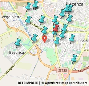 Mappa Via Don Giovanni Minzoni, 29122 Piacenza PC, Italia (1.0085)