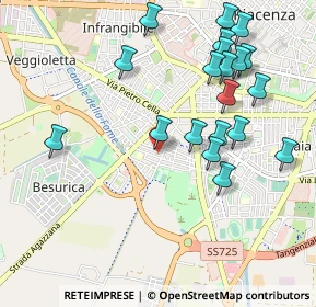 Mappa Via Don Giovanni Minzoni, 29122 Piacenza PC, Italia (1.0895)