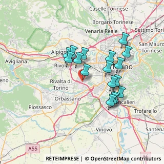 Mappa Strada Ottava, 10043 Orbassano TO, Italia (6.35294)