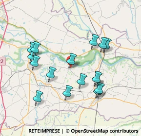 Mappa Via Roma, 46020 Quingentole MN, Italia (7.415)