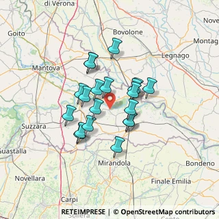 Mappa Via Roma, 46020 Quingentole MN, Italia (10.359)
