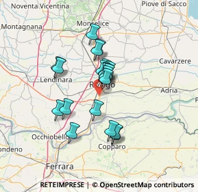 Mappa Rovigo, 45100 Punto 13 RO, Italia (10.0535)
