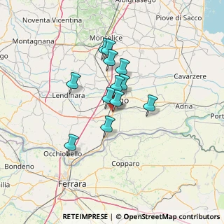 Mappa Rovigo, 45100 Punto 13 RO, Italia (9.93167)