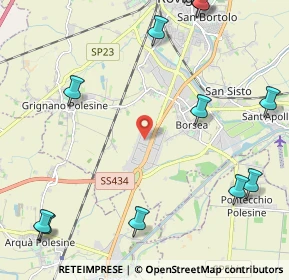 Mappa Rovigo, 45100 Punto 13 RO, Italia (3.0975)