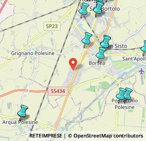 Mappa Rovigo, 45100 Punto 13 RO, Italia (3.10765)