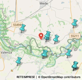 Mappa Via Casc. San Michele, 27030 Suardi PV, Italia (5.04417)