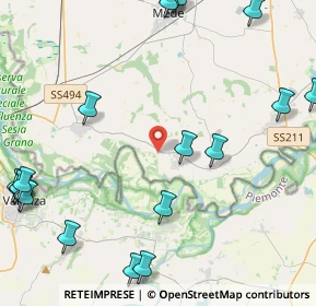 Mappa Via Casc. San Michele, 27030 Suardi PV, Italia (6.2825)